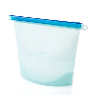 WALFOS Food Grade Silicone Fresh Storage Bags - Collapsible, Durable, and BPA Free
