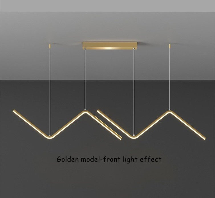 MIRODEMI® Gold LED Adjustable Pendant Lights for Dining Room, Kitchen