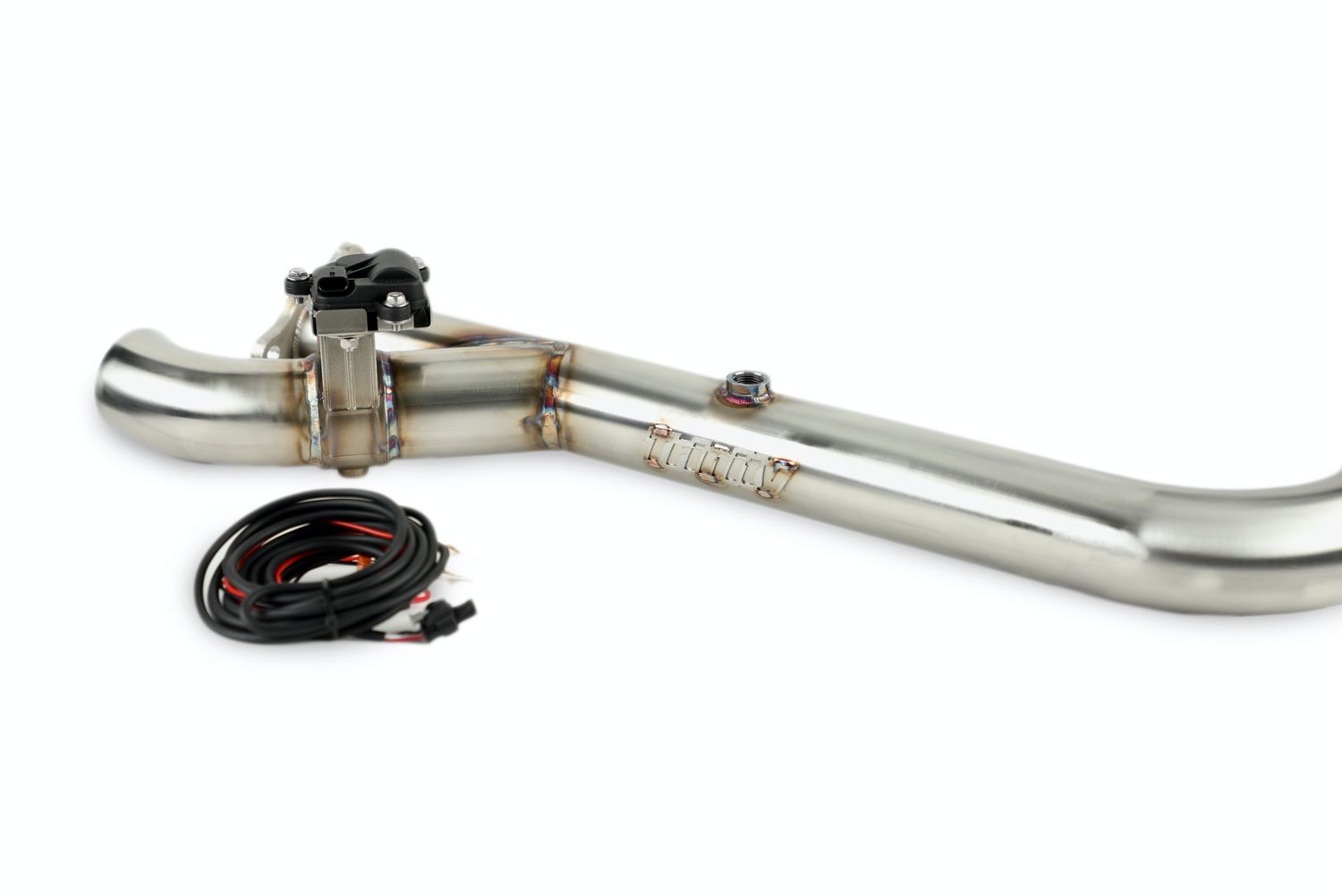 SIDE PIECE Header Pipe with Electronic Cutout for RZR Turbo