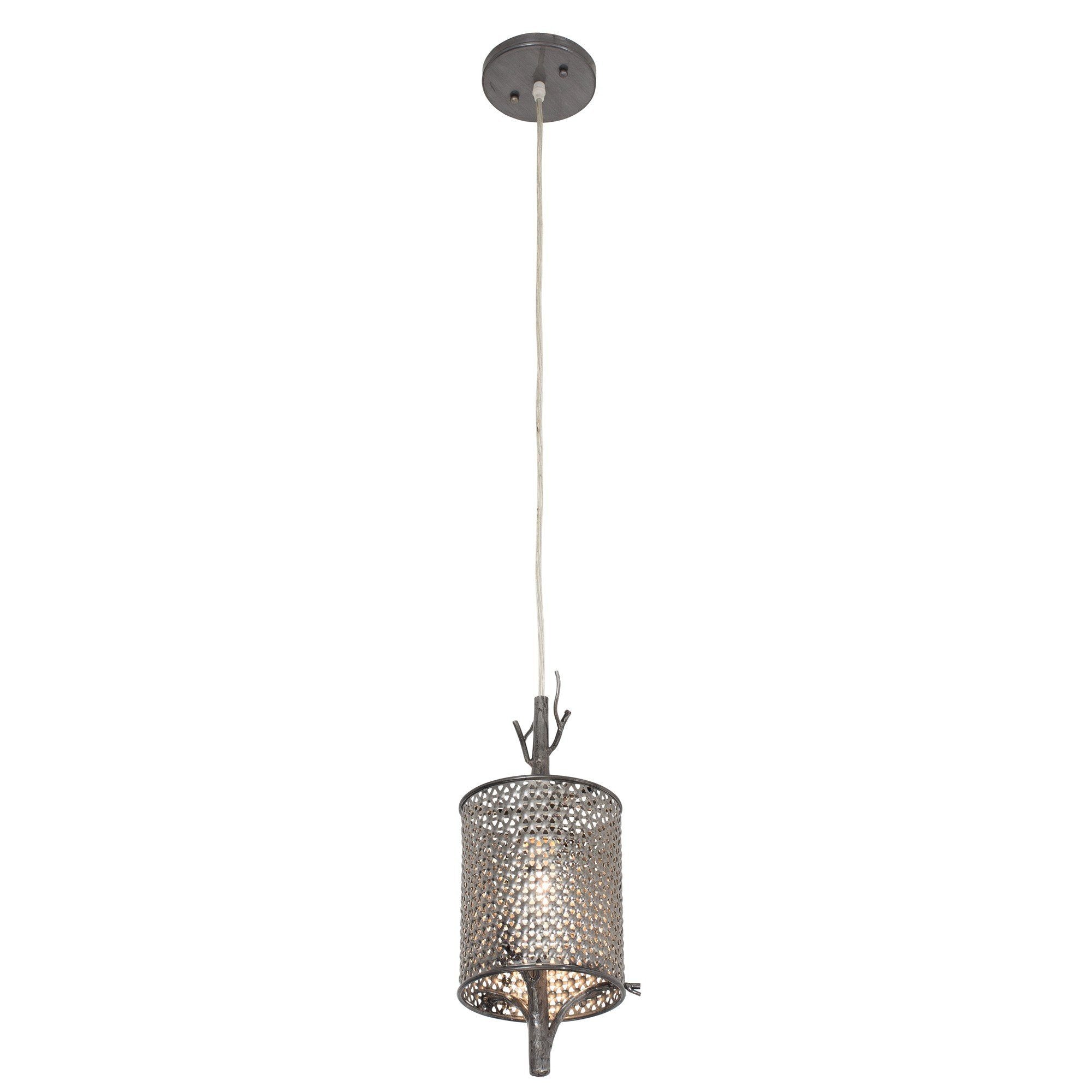 Treefold 1-Lt Mini Pendant - Steel