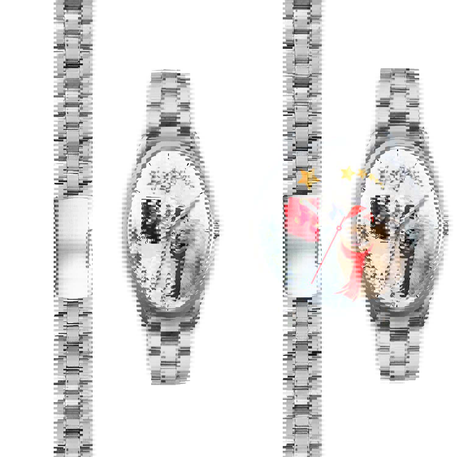 Pekingese Dog Arizona Christmas Wrist Watch - Stylish Custom Design for Men & Women