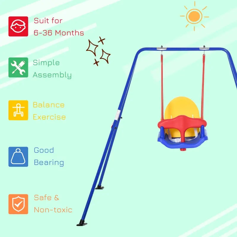 Outsunny Children's Outdoor Ninja Activity Set with Monkey Bars, Swing, and Climbing Rope