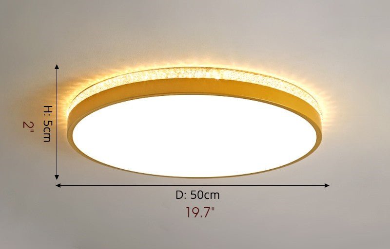 MIRODEMI® Minimalist Round Ceiling Light For Living Room, Bedroom, Kitchen