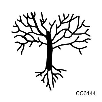 Rocooart Black White Style Temporary Tattoo Sticker - Tree Flower Leaf Rose Body Art
