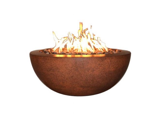Legacy Round Fire Bowl with Electronic Ignition - Free Cover by Fire by Design