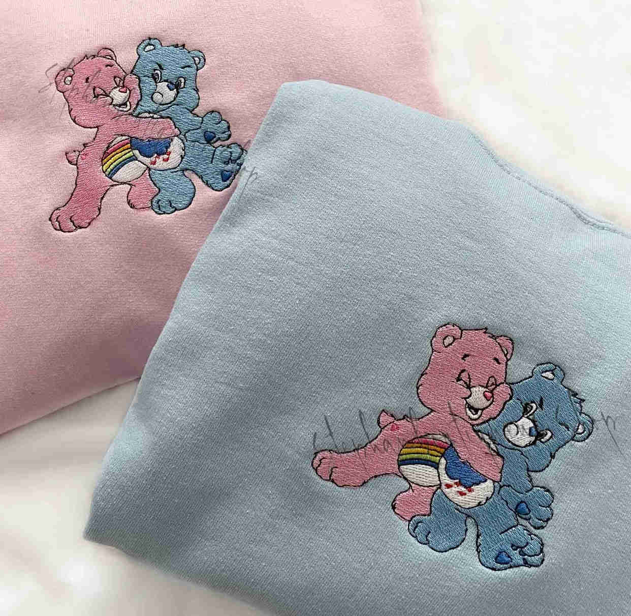 Care Bears Hugging Apparel - Embroidered Design
