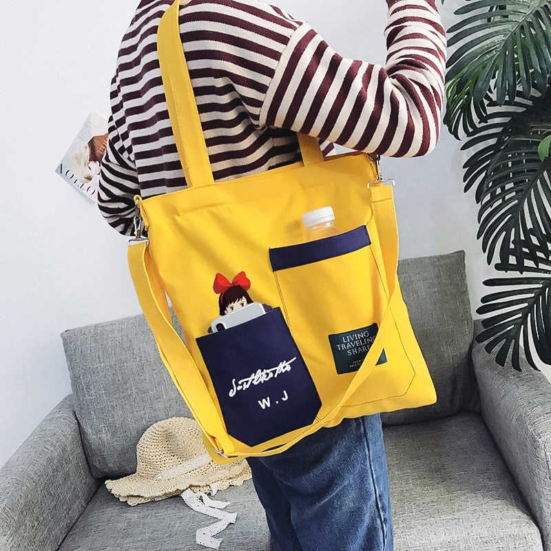 Large Capacity Women Handbag - Casual Cartoon Tote Shoulder Bag