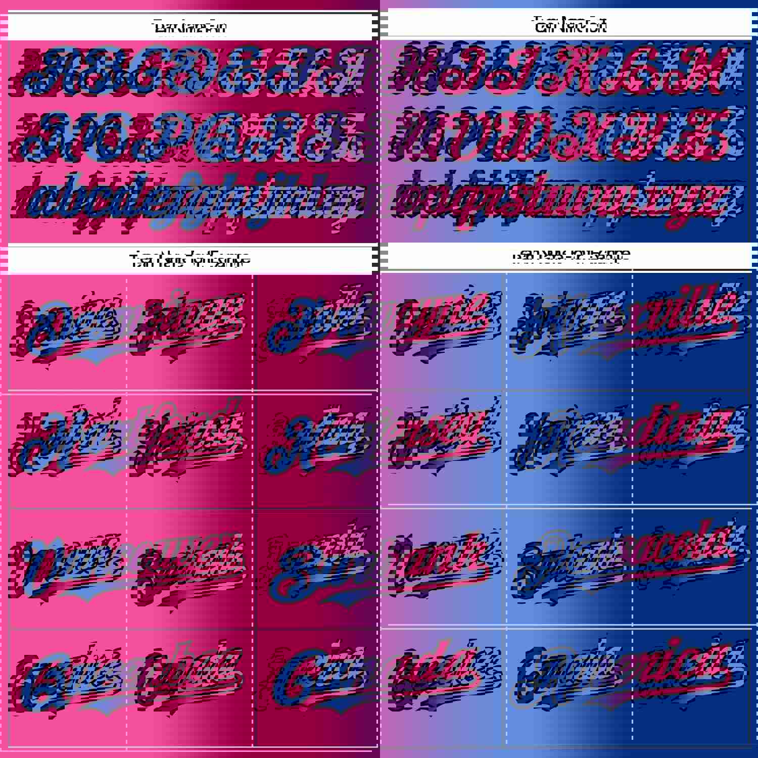 Custom Royal Pink-Black Authentic Gradient Fashion Baseball Jersey
