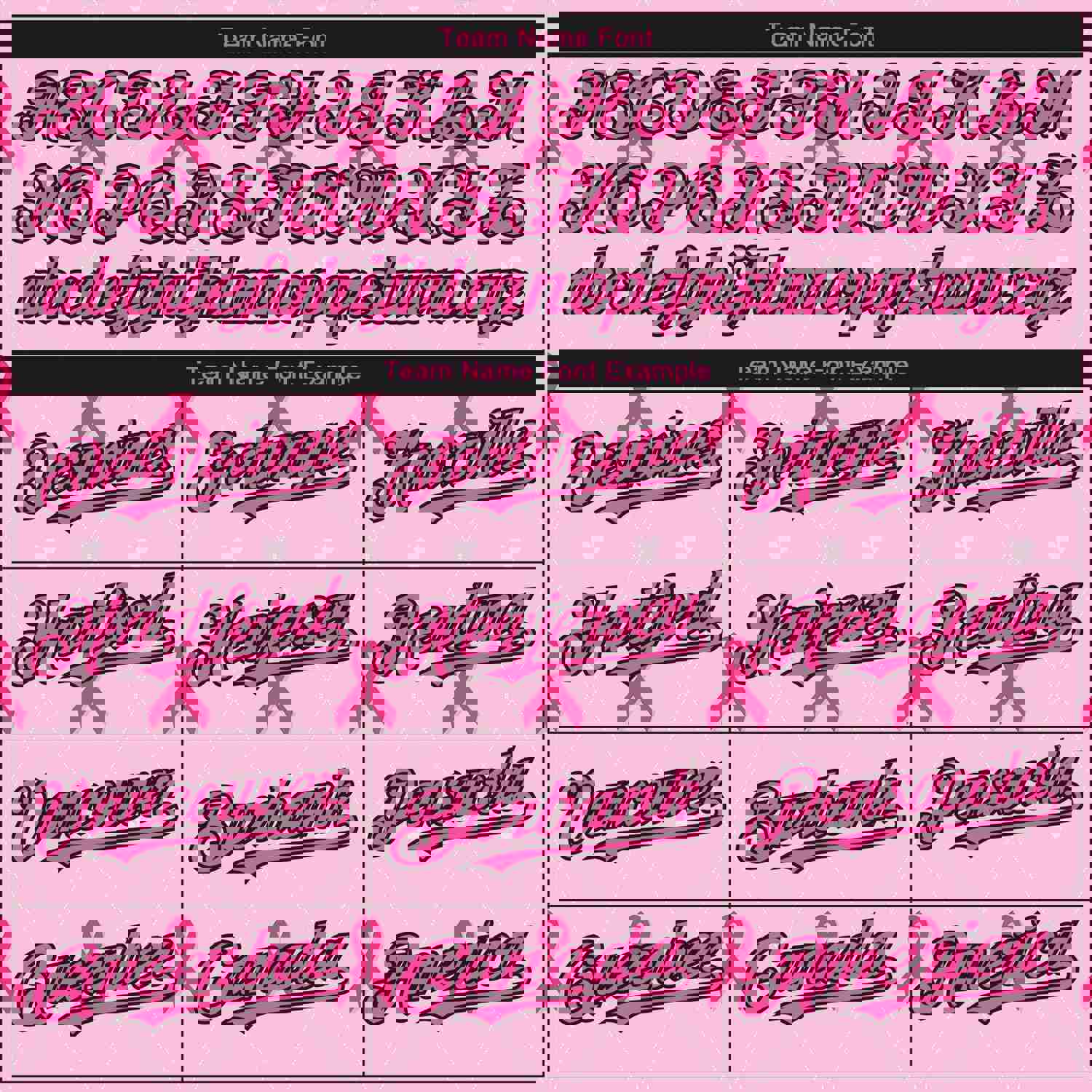 Custom Pink Black 3D Pink Ribbon Breast Cancer Awareness Baseball Jersey