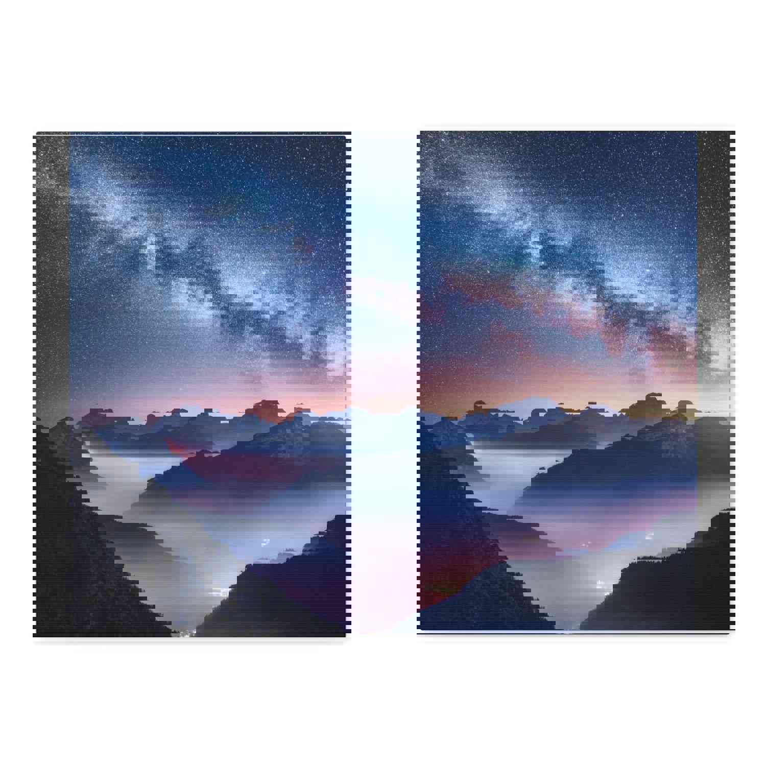 Nature Wilderness Night Sky Photography Canvas Wall Art for Home Decor Ready-to-Hang