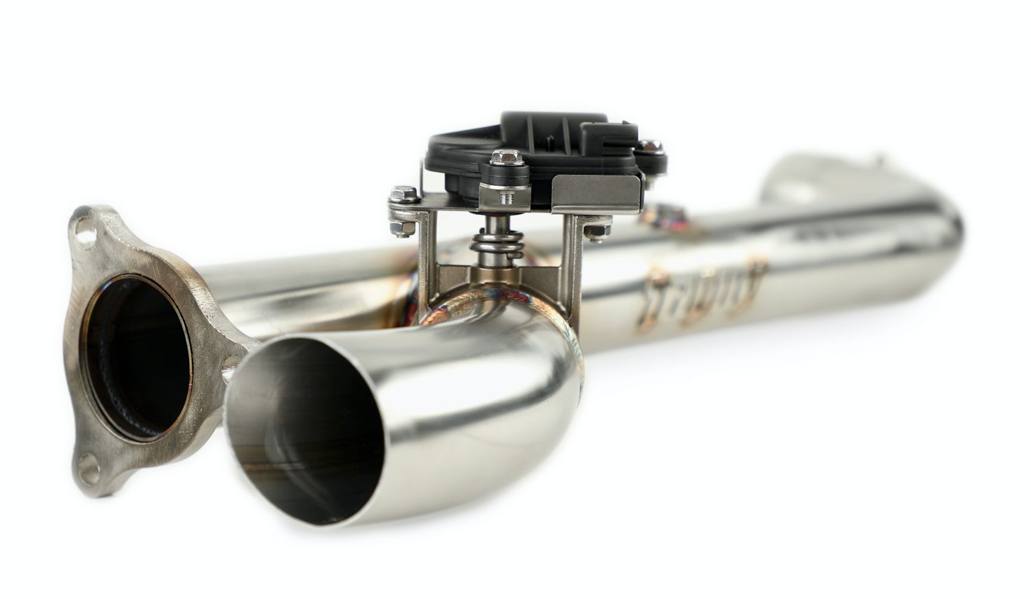 SIDE PIECE Header Pipe with Electronic Cutout for RZR Turbo