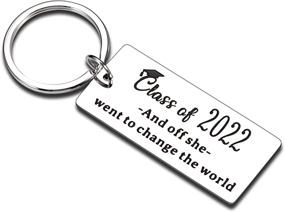 Inspirational Keychain Graduation Gifts for Her Women Class of 2022 Nurse Middle High School College University Student Motivational Grad Gifts for Teen Girls Daughter Best Friends Jewelry Gift
