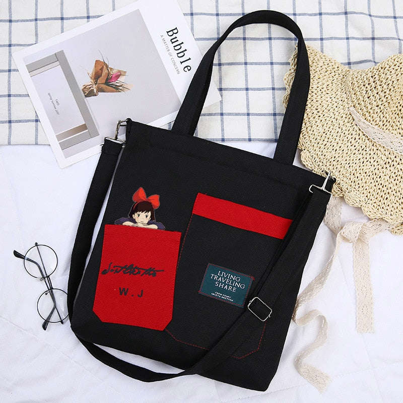 Large Capacity Women Handbag - Casual Cartoon Tote Shoulder Bag