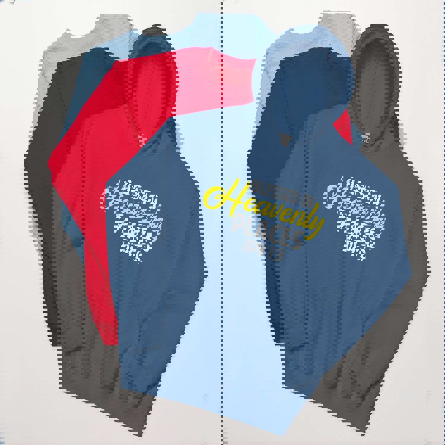 F&H Christian Blessed in Heavenly Places Unisex Hoodie