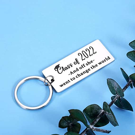 Inspirational Keychain Graduation Gifts for Her Women Class of 2022 Nurse Middle High School College University Student Motivational Grad Gifts for Teen Girls Daughter Best Friends Jewelry Gift