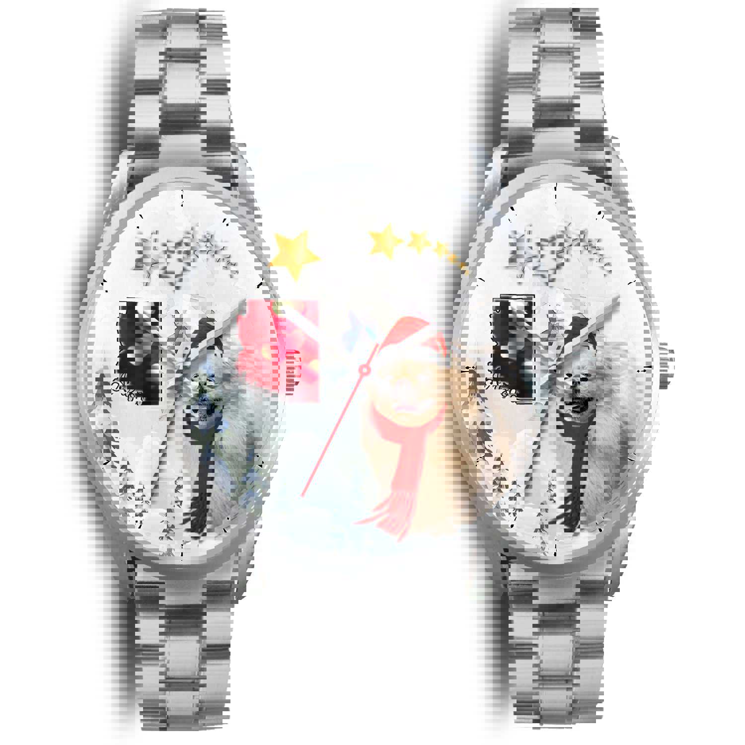 Pekingese Dog Arizona Christmas Wrist Watch - Stylish Custom Design for Men & Women