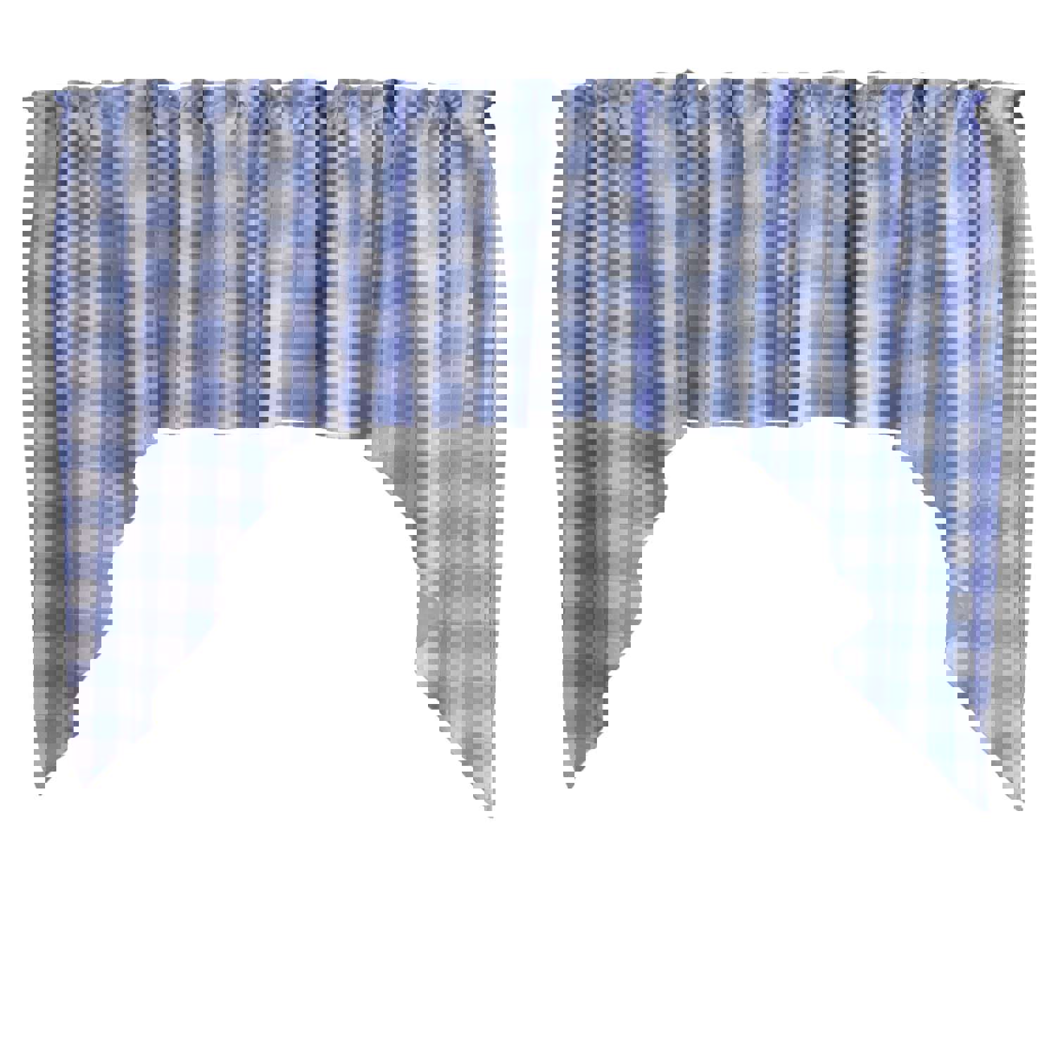 Swag Valance Cotton Gingham Checkered Print 58 Wide / 36 Tall