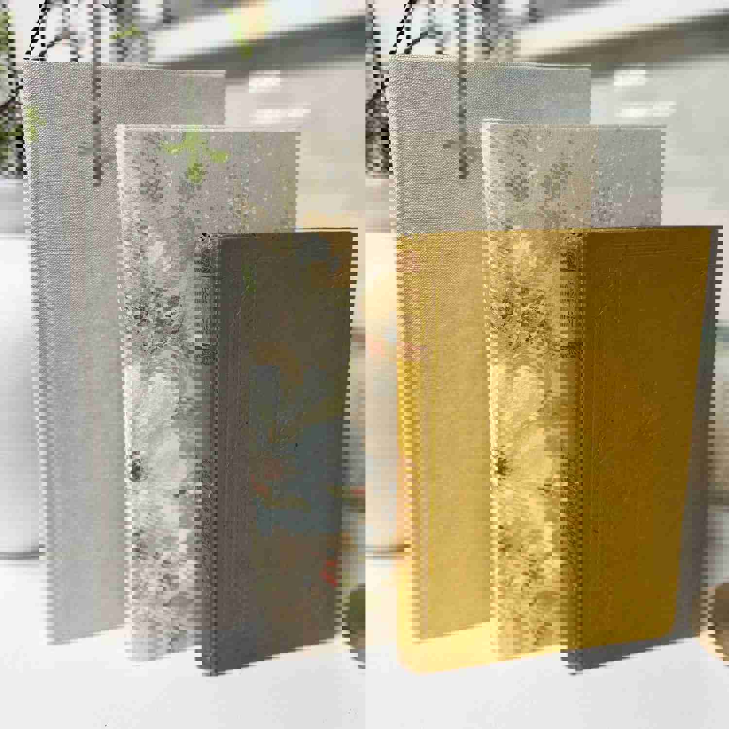 Yellow Decorative Books for Shelf Decor