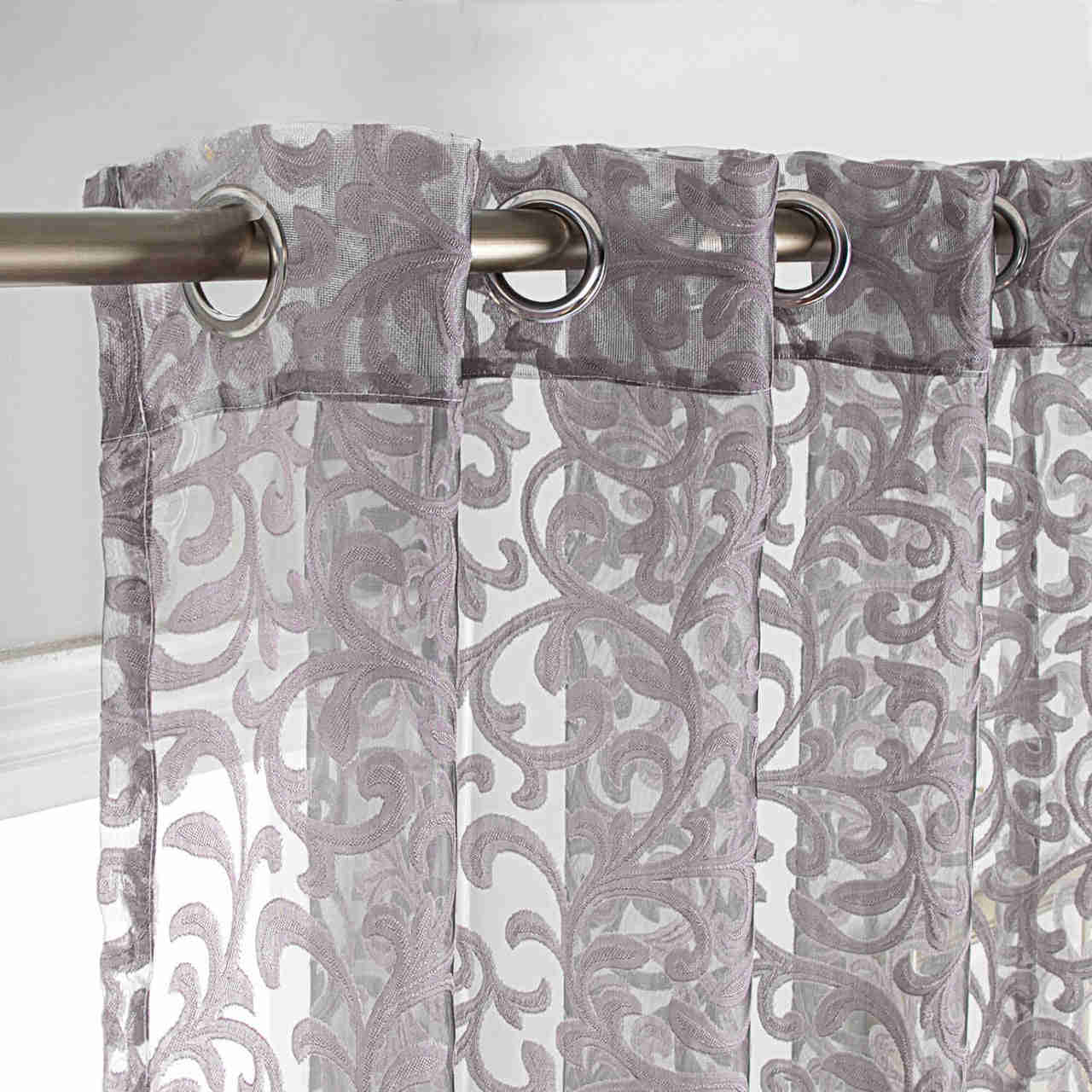 Sheer Curtain Panel Window Treatment - Dolce Mela - Artemis 60x100H