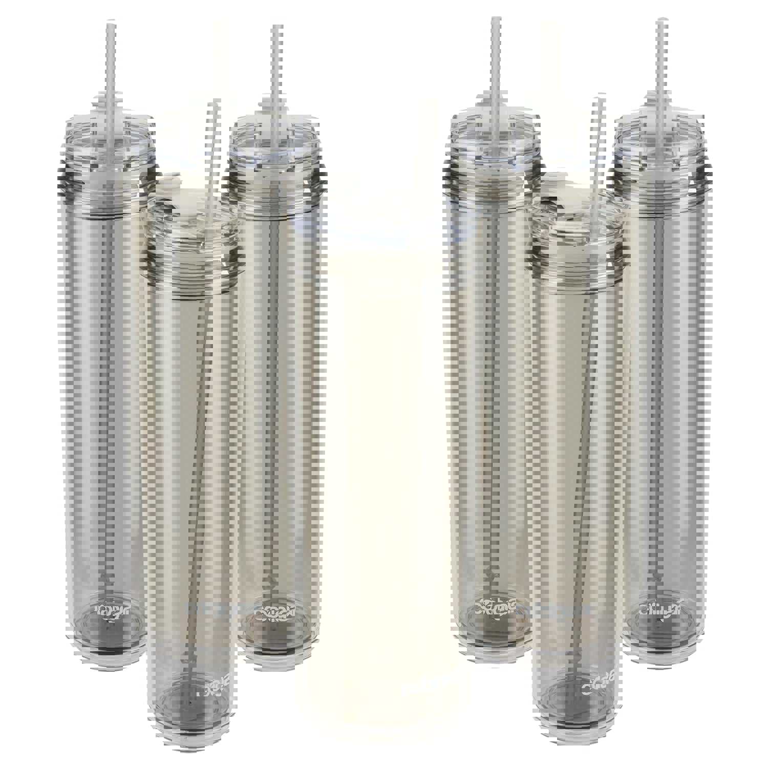 Cool Gear 3-Pack 22 oz Modern Tumbler with Reusable Straw | Dishwasher Safe & Spillproof