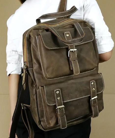 Retro Fashion Mens Backpacks Vintage School Backpack Travel Backpack Bags for Men