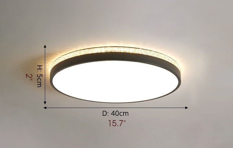 MIRODEMI® Minimalist Round Ceiling Light For Living Room, Bedroom, Kitchen