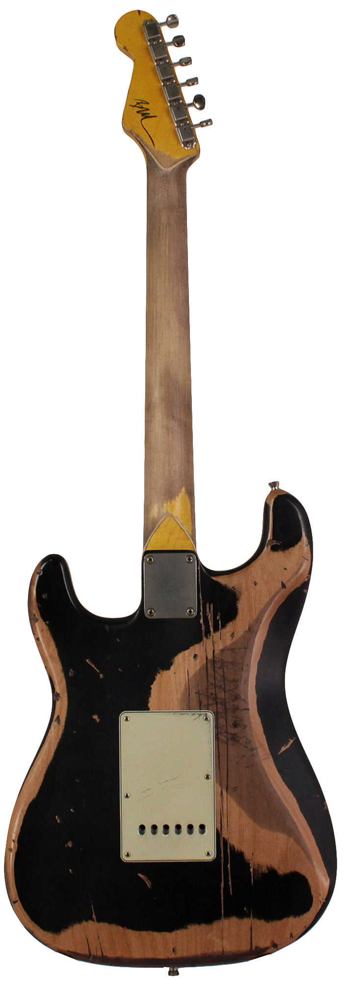 Nash S-63 Guitar - Black, Extra Heavy Aging - Vintage Strat Model