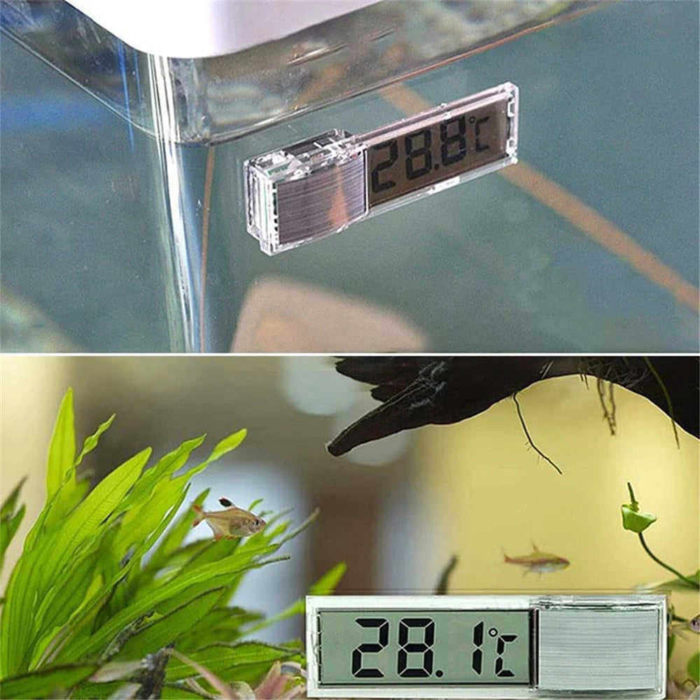 3D Digital LCD Electronic Fish Tank Thermometer with High Precision Sensor
