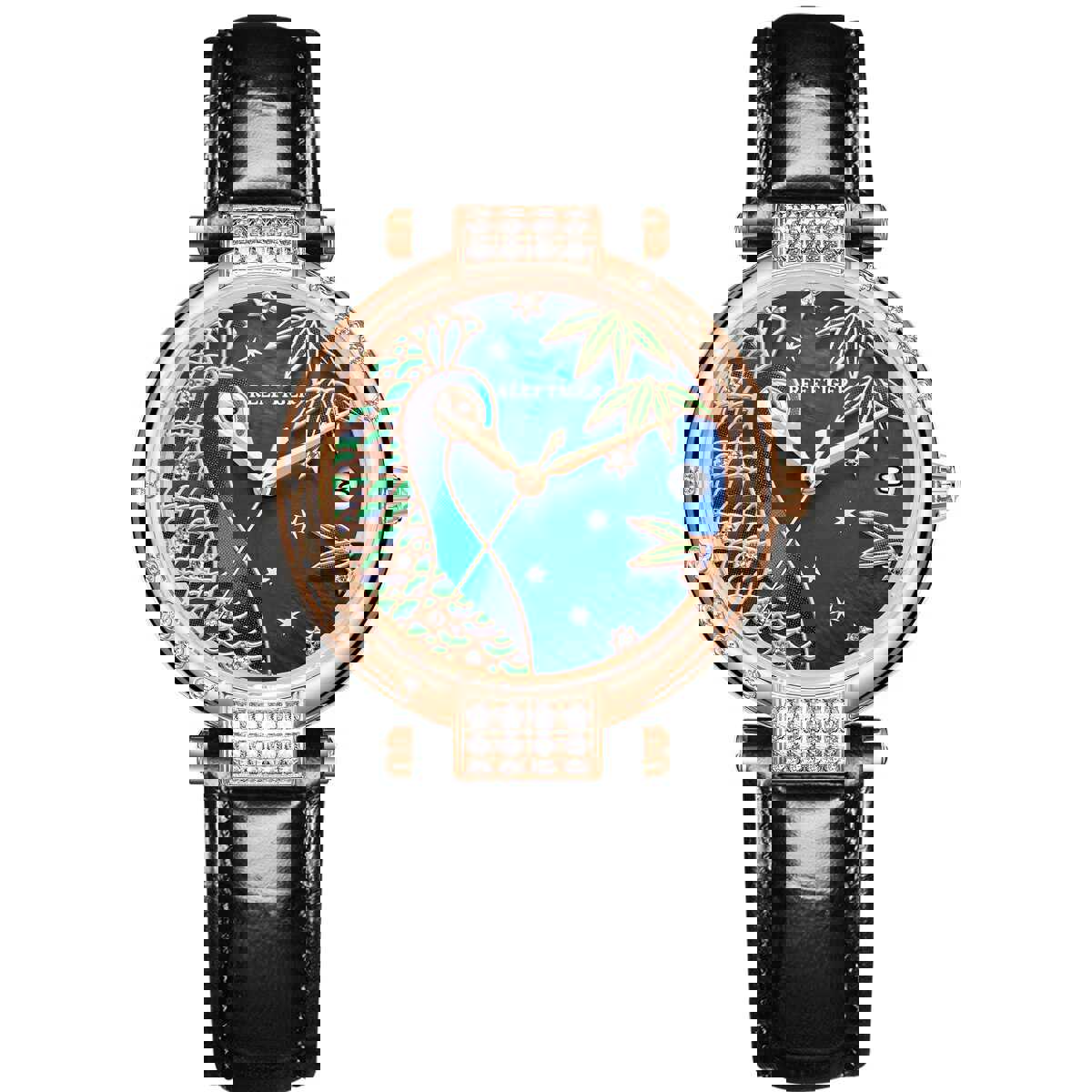Reef Tiger Peacock Luxury Rose Gold Automatic Watch