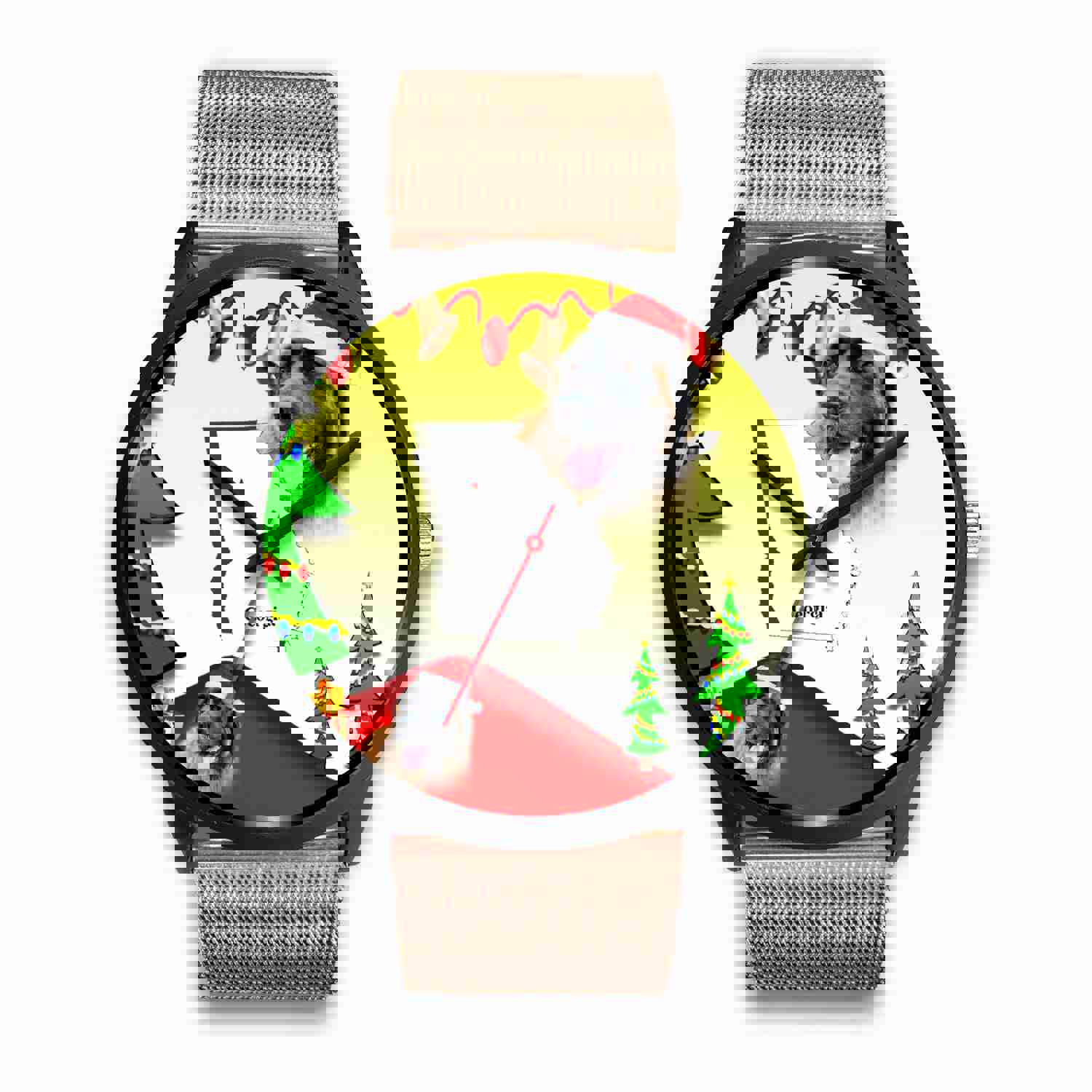 Leonberger Dog Georgia Christmas Special Wrist Watch
