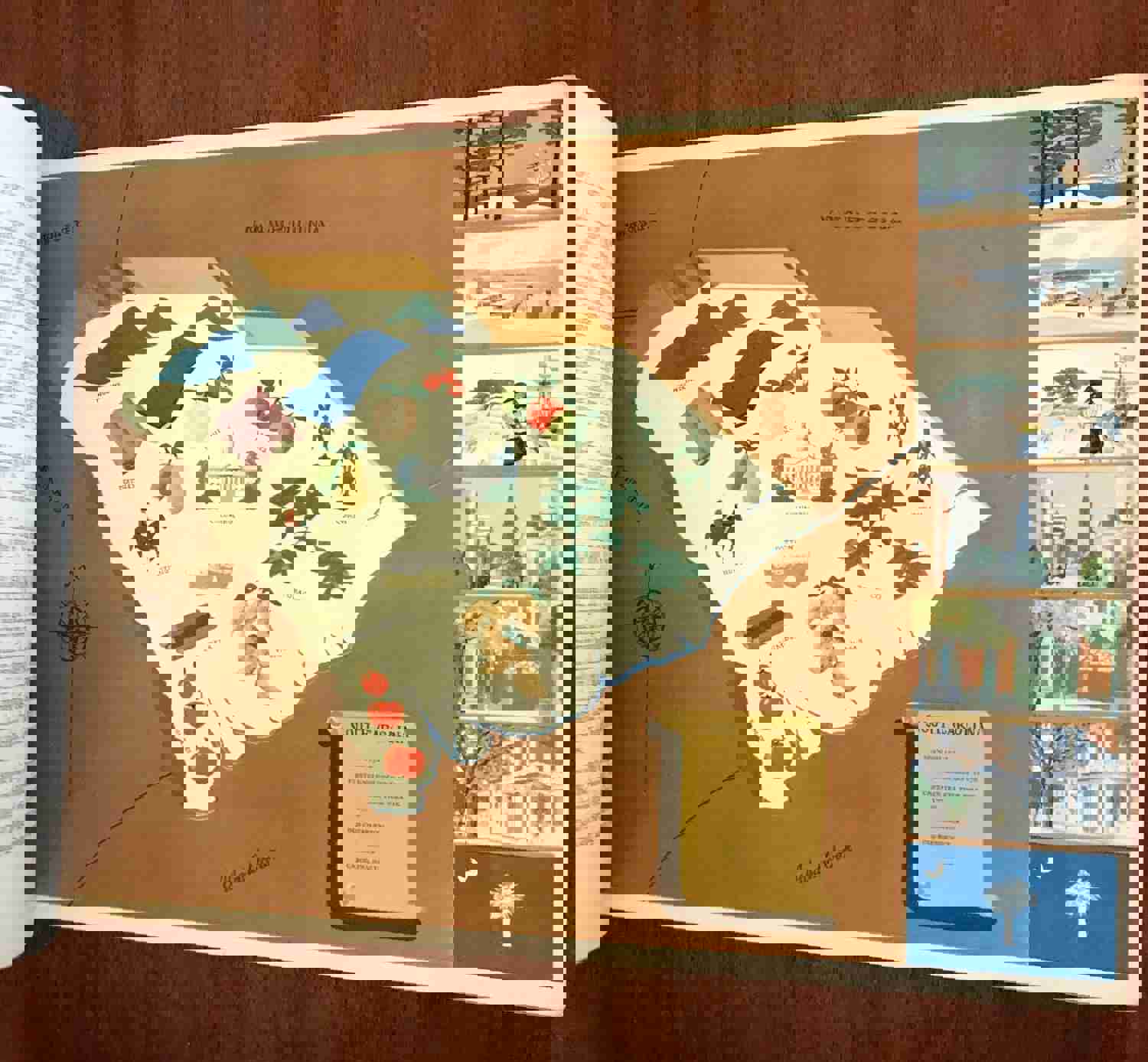 48 State Pictorial Cartoon Maps 1939 New York World's Fair Book