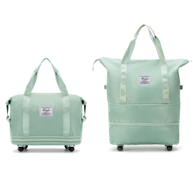 New Universal Wheel Travel Bag With Double-layer Dry And Wet Separation