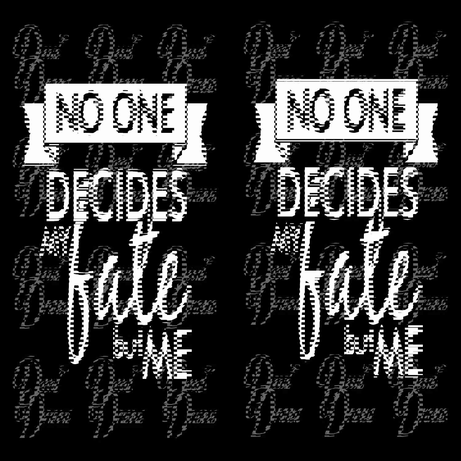 Supernatural-Inspired 'No One Decides My Fate but Me' Vinyl Decal for Car or Laptop