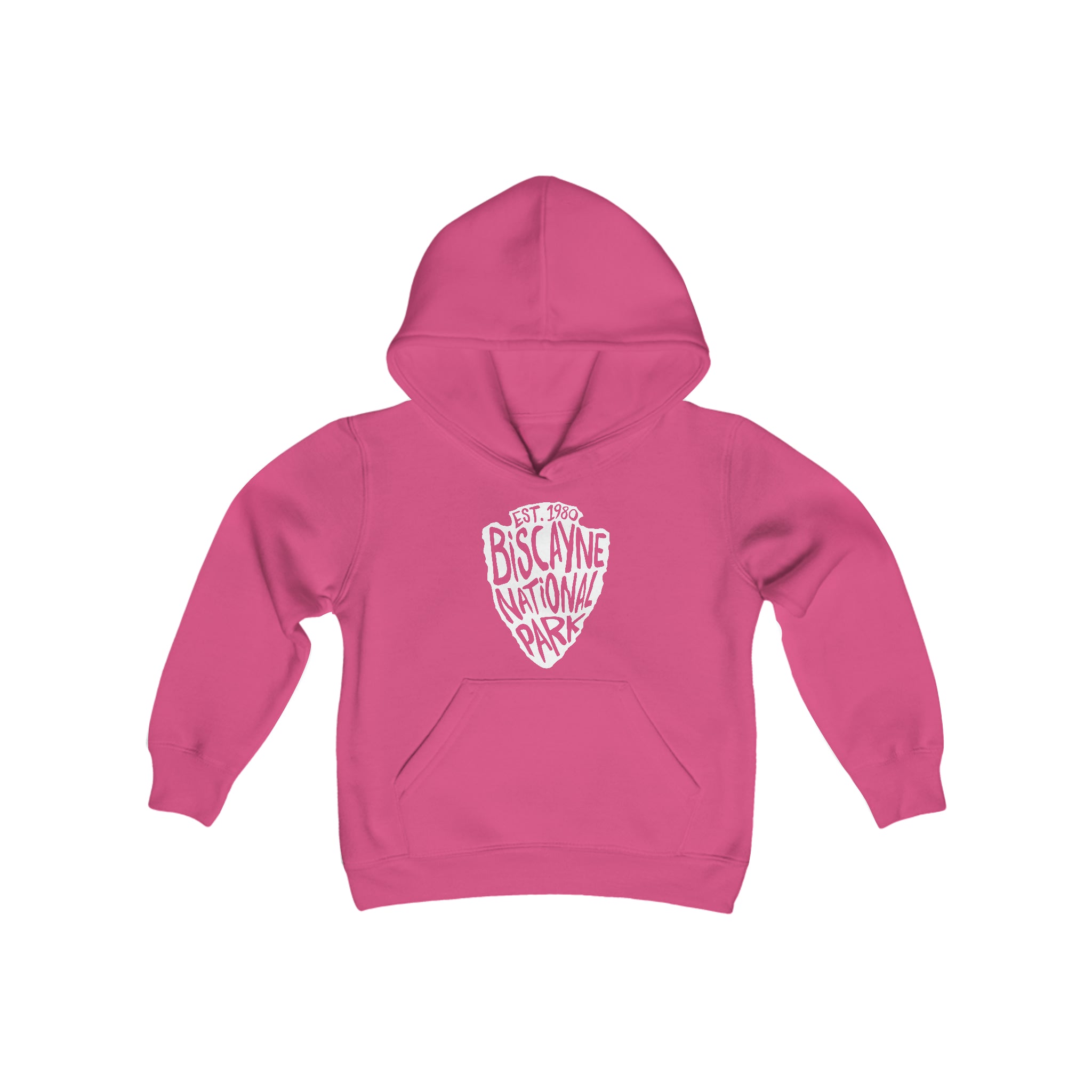 Biscayne National Park Kids Hoodie - Arrowhead Chunky Text
