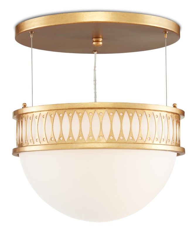 Lola Gold Pendant Light with Adjustable Height