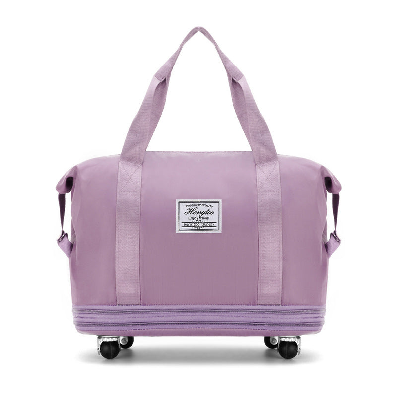 New Universal Wheel Travel Bag With Double-layer Dry And Wet Separation
