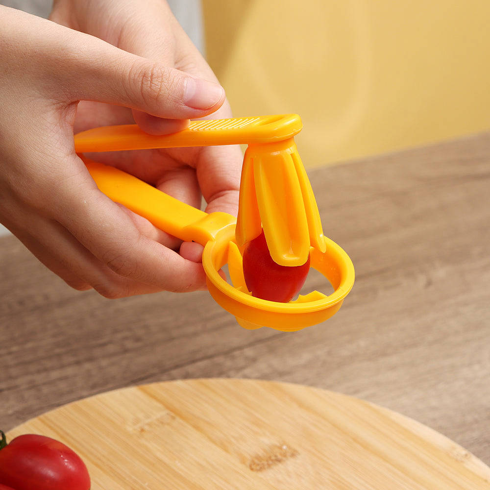 Tomato Slicer Cutter - Manual Kitchen Gadget for Fruits and Vegetables