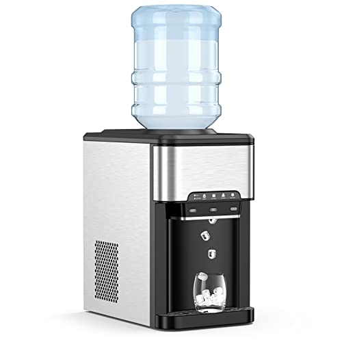 PETSITE 3-in-1 Countertop Water Cooler Dispenser with Ice Maker, Hot & Cold Water Dispenser for Home, Kitchen, Office, Bar