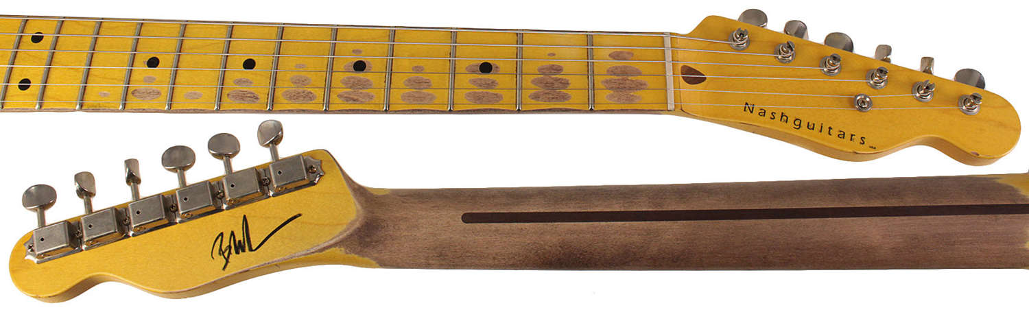 Nash E-1HB Guitar, Butterscotch Blonde, Medium Aging