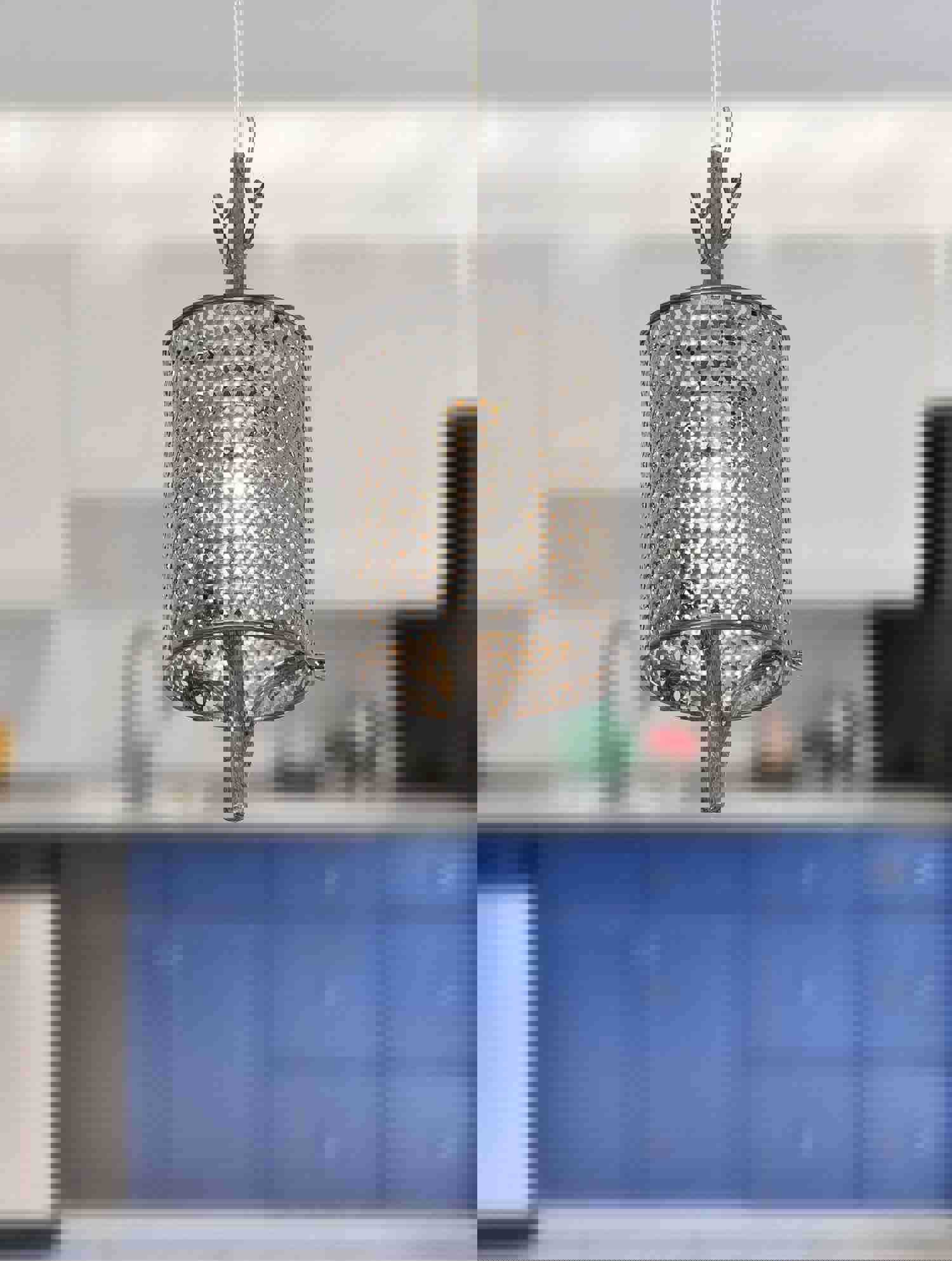 Treefold 1-Lt Mini Pendant - Steel