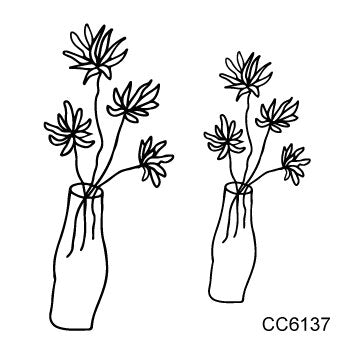 Rocooart Black White Style Temporary Tattoo Sticker - Tree Flower Leaf Rose Body Art
