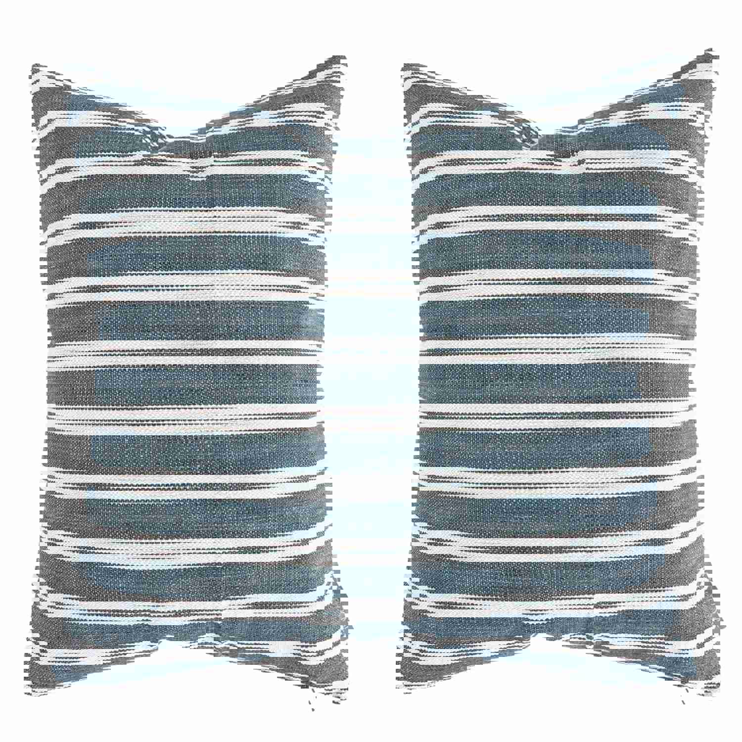 Peyton Blue Indoor/Outdoor Pillow Cover - Modern Striped Design