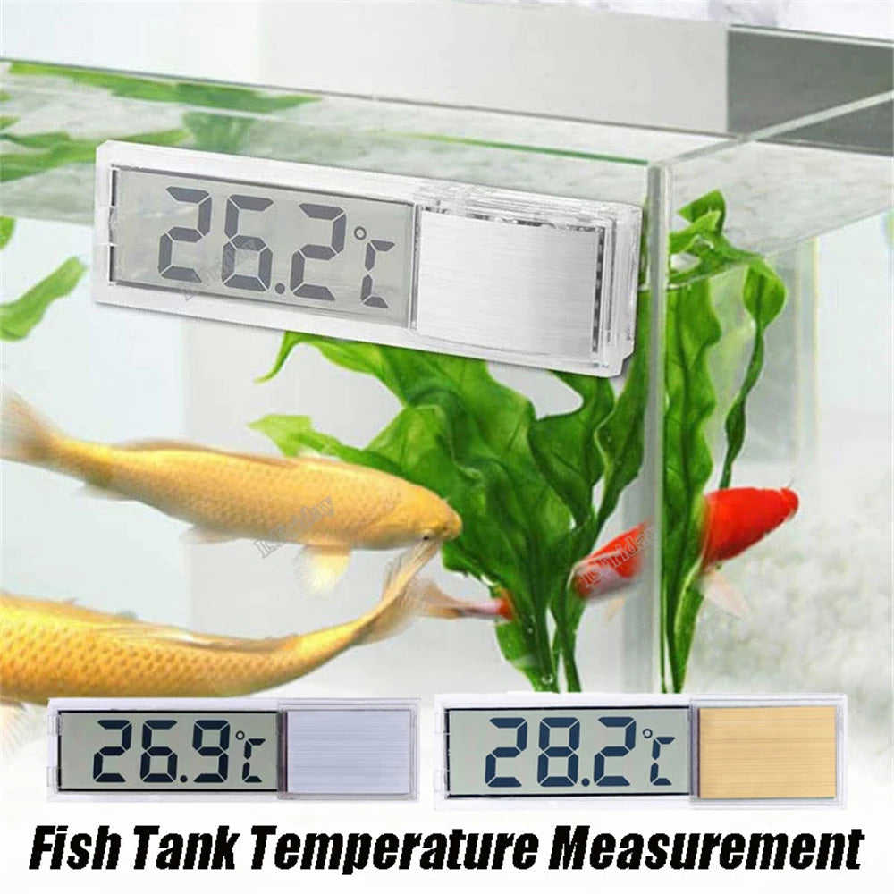 3D Digital LCD Electronic Fish Tank Thermometer with High Precision Sensor