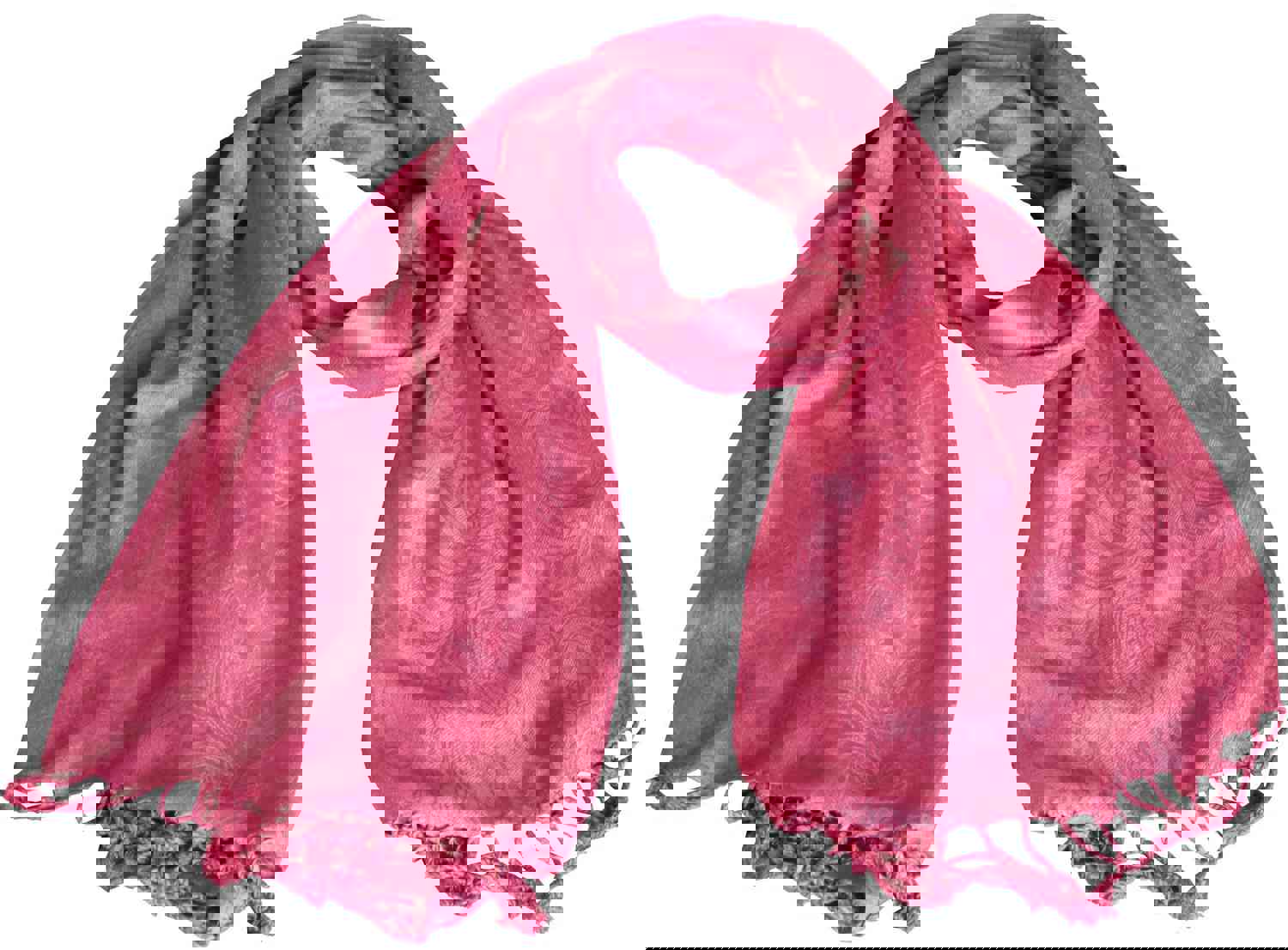 Fashion Indian Scarf for Women - Reversible Viscose Wrap (Pink, 72 x 29 inches)