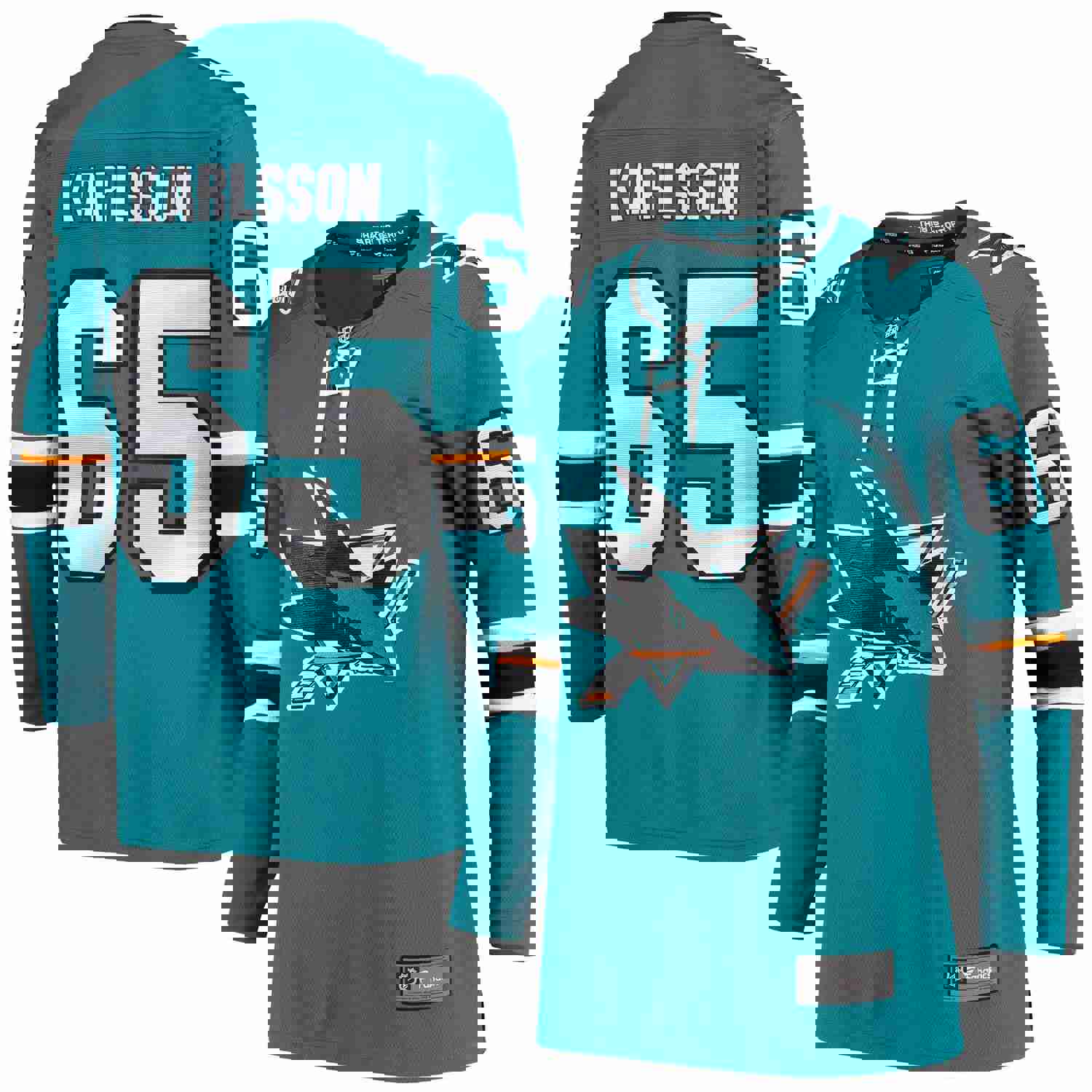 Erik Karlsson San Jose Sharks Fanatics Branded Women's Breakaway Home Player Jersey - Teal