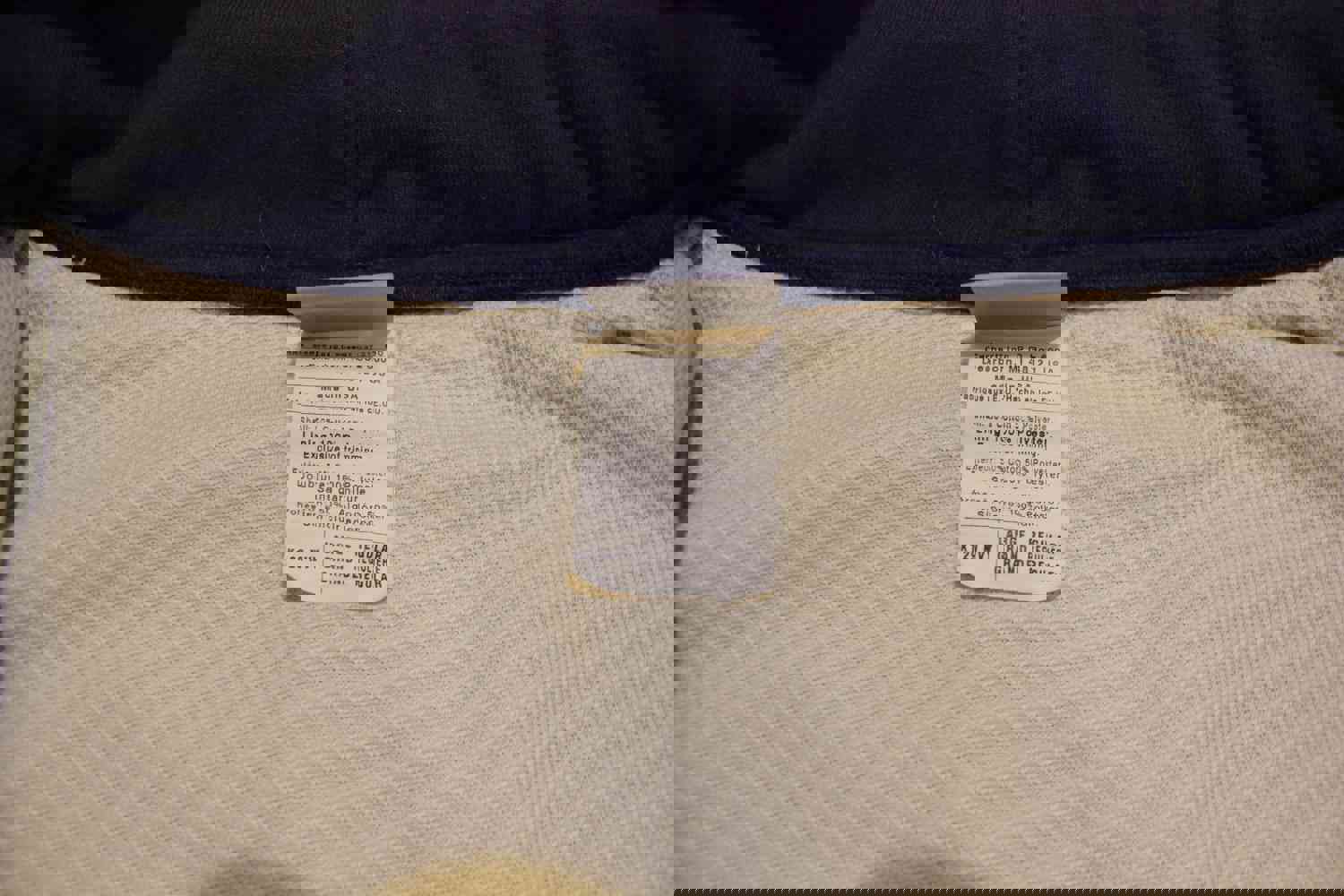 Carhartt K129 NVY Navy Blue Thermal Lined Large Work Wear Zip Hoodie Sweatshirt