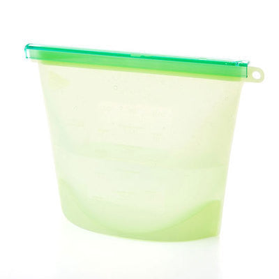 WALFOS Food Grade Silicone Fresh Storage Bags - Collapsible, Durable, and BPA Free