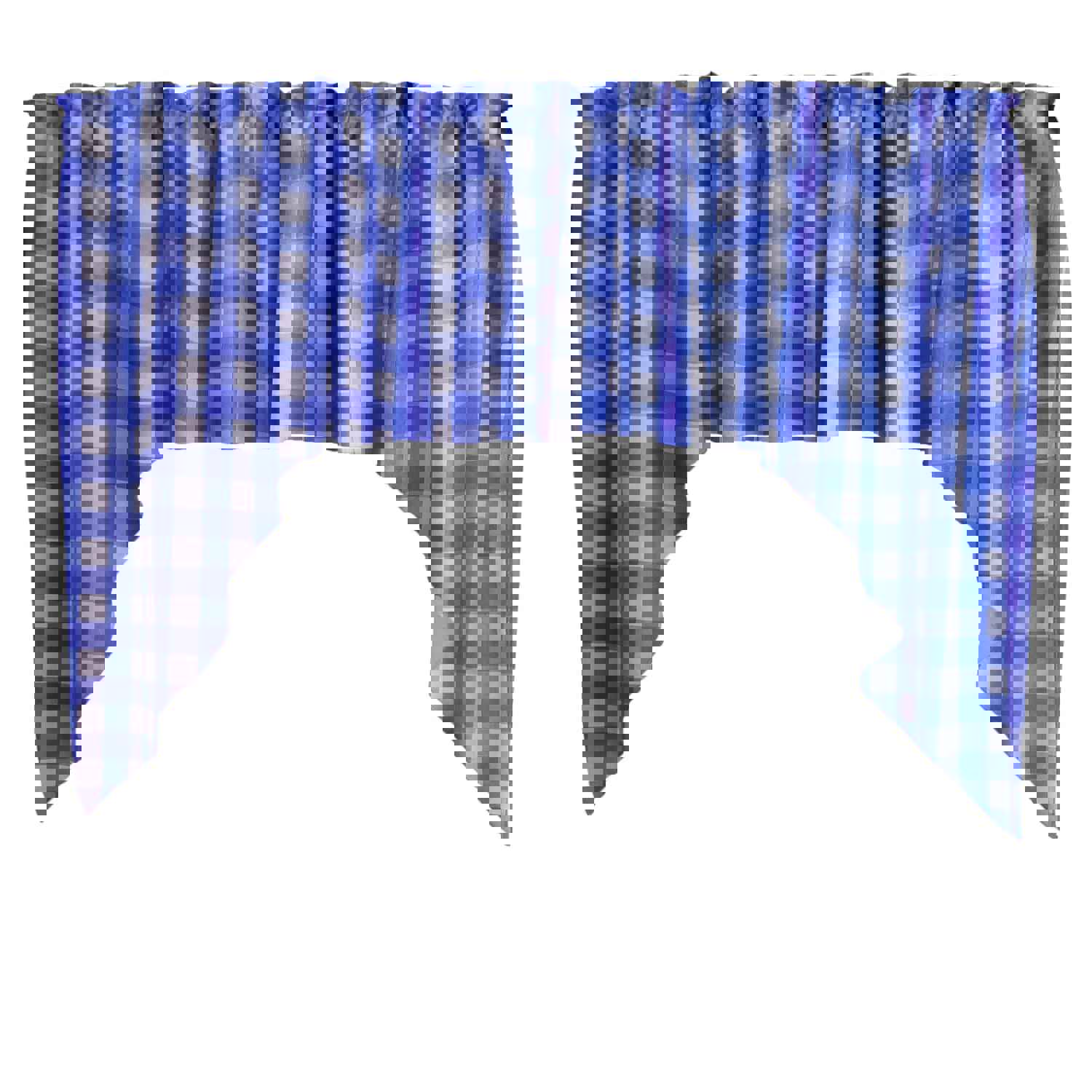 Swag Valance Cotton Gingham Checkered Print 58 Wide / 36 Tall