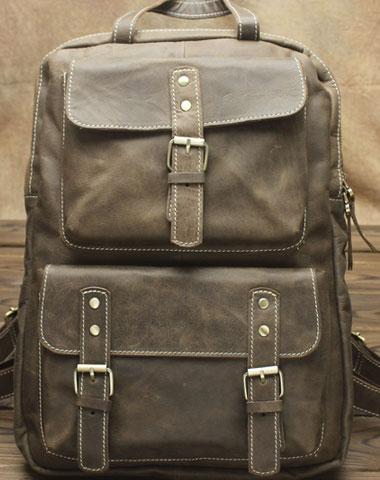Retro Fashion Mens Backpacks Vintage School Backpack Travel Backpack Bags for Men