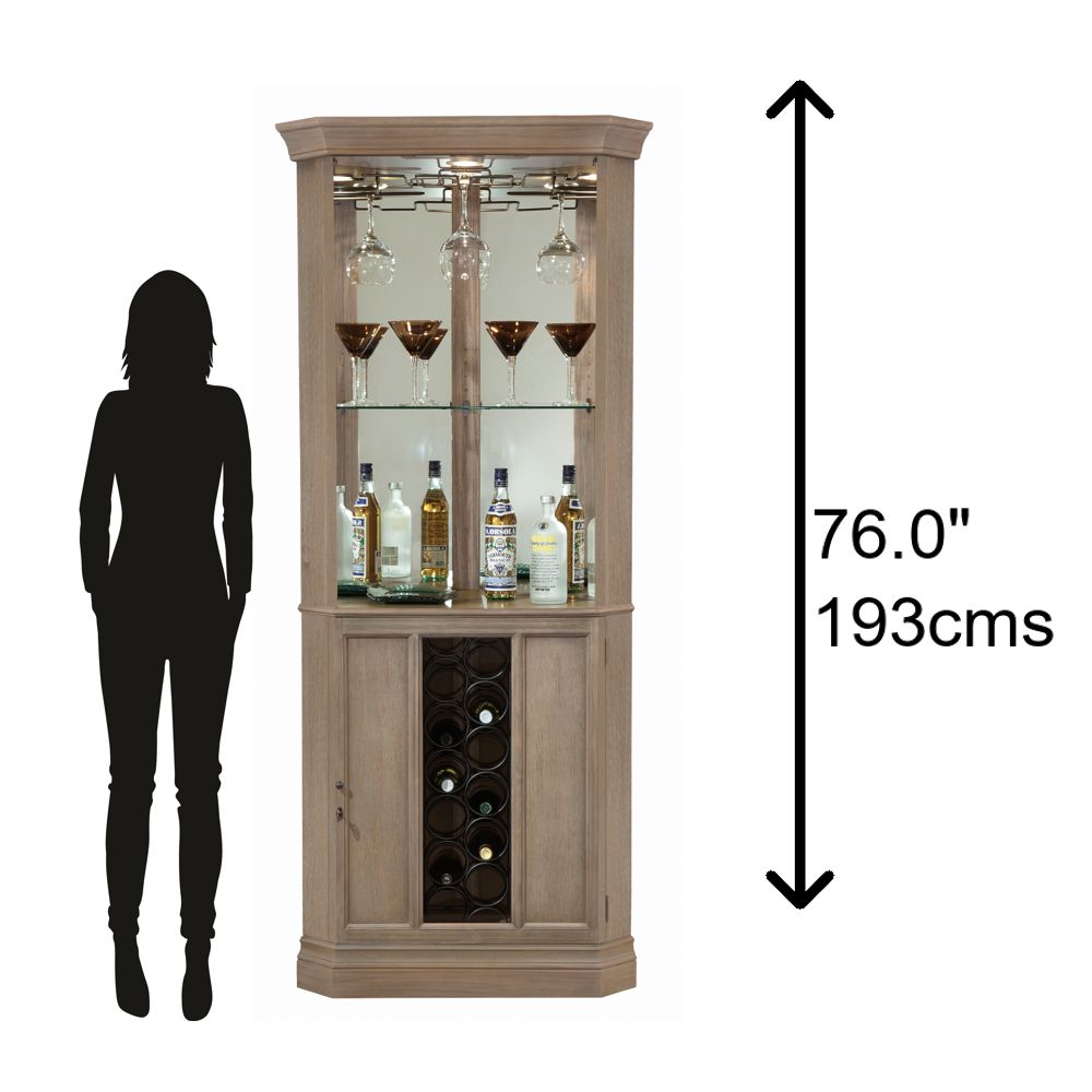 Howard Miller Piedmont VI Corner Wine & Bar Cabinet 690047